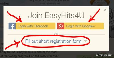 EasyHits4U.com Sign Up