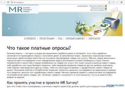 Mr-survey.ru - главная страница