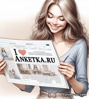 Рисунок девушки, читающей газету